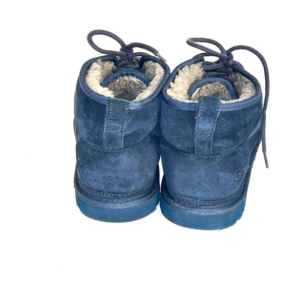 UGG Neumel Shearling Winter Chukka Boots Mens Size 12 Blue Style 3236 - Picture 4 of 12